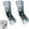 2 PCS 90 Degree Right Angle Strut Channel Joint Splice, Heavy Duty Bracket for ½" Bolt in 1-5/8" Strut Channel