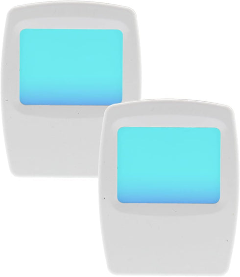 AMERELLE Always-On Blue Night Light, 2 Pack (71282) - Slim, Plug-in, LED Light