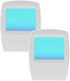 AMERELLE Always-On Blue Night Light, 2 Pack (71282) - Slim, Plug-in, LED Light