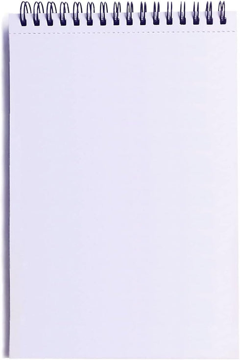 Steno Pads, 3Pack Note Pads, Pure White Thick Paper, 60 Sheets, 6” x 8” (Blank Paper) by Twinkle