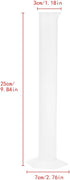 100Ml Plastic Hydrometer Test Tube for Homebrew Whiskey, Alcohol, Beer, Wine, Mead
