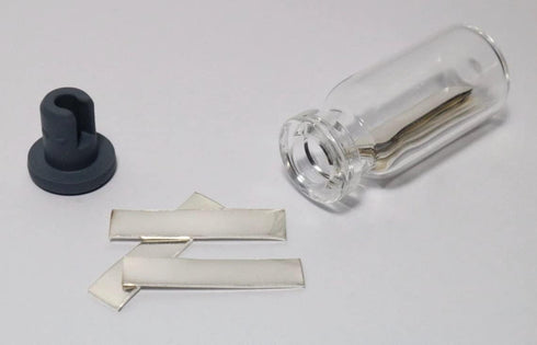 Chemistry Cabinet Silver Metal Strips/Electrode 99.999% Pure Element 47 Ag Chemistry Sample - Science