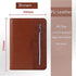 SAYEEC A5 Multifunctional Zippered Notebook Portable Travel Portfolio, 6-Ring Binder Meeting Padfolio Folder with