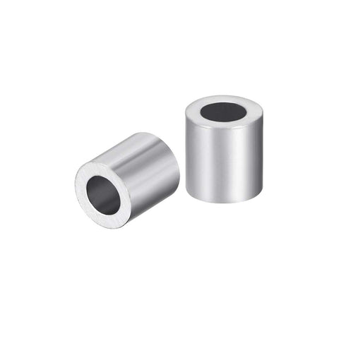 uxcell Aluminum Wire Rope Stop Sleeve Round Cable Ferrule Loop, Pack of 50 for 5/32" Wire Rope