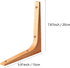 Scicalife Right Angle Wooden Shelf Support Bracket - Wall Mounted