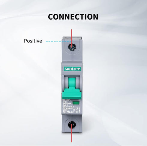 Renogy Suntree 50 Amp Single-Pole DC Circuit Breaker for Off-Grid Solar System, Breaker Box