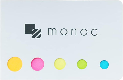 Pilot Acroball T series, Retractable Ballpoint Pen, 0.5mm Black Ink, 5 Body Colors set &"monoc" Sticky Note(Japan Import)
