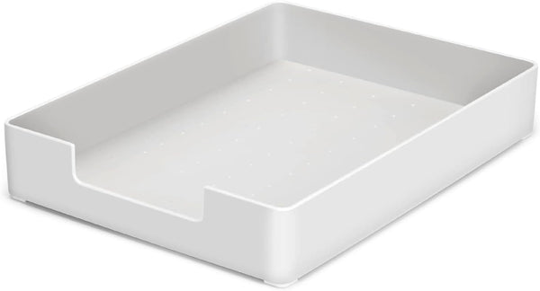 Letter-Size Tray, Desk Drawer Organizer, A4 Plastic Paper Tray, Stackable Paper Organizer for Office, School, Home