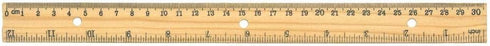 Raymond Geddes Home Office Wooden 12-Inch Ruler - Pack of 24