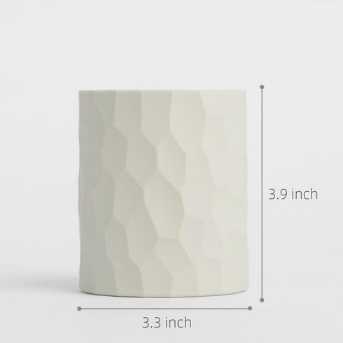 Pen Holder for Desk, Nordic Style Silicone Makeup Brush Organizer Cup, Multifunctional Office Supplies (Light Grey)