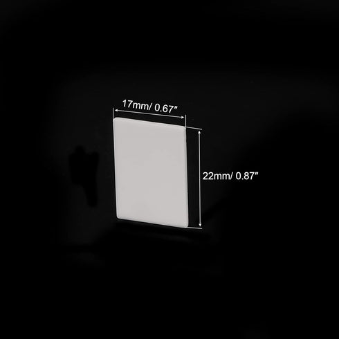 PATIKIL Alumina Ceramic Sheet Insulating Cooling Pad 50pcs High Hardness for MOS Transistor 22x17x0.65mm
