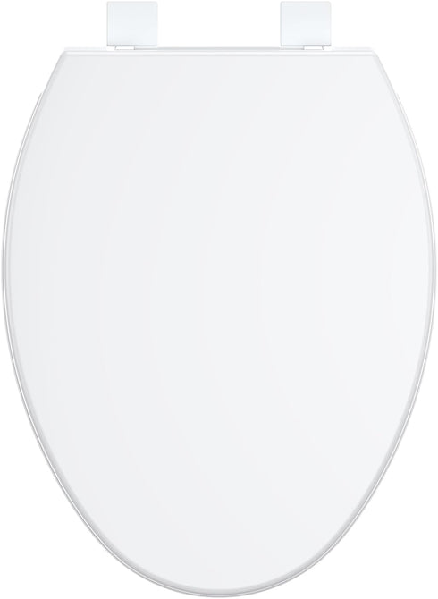 19 Inch Toilet Seat Cover,Elongated Toilet Seat with Quick-Release Design, Fits Toilets, Durable PP Material