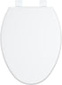 19 Inch Toilet Seat Cover,Elongated Toilet Seat with Quick-Release Design, Fits Toilets, Durable PP Material