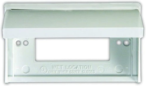 JR Products 47515 GFCI Outlet Cover, Polar White