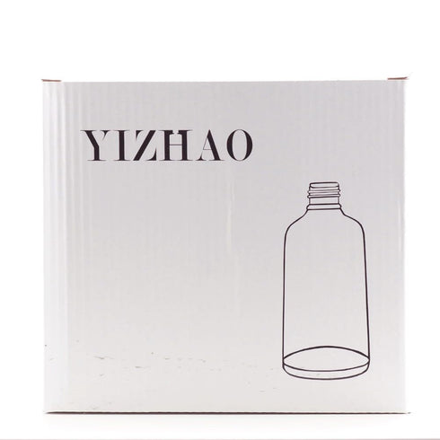 YIZHAO Blue Glass Dropper Bottle, 4oz Tincture Bottles with Glass Dropper for Essential Oils, 9 Pcs