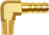 Joywayus Brass Hose Fitting, 90 Degree Elbow, 1/4" Barb x 1/8" NPT Male Pipe, Pack of 2