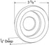 Grote 94000 Open Grommet Kit (91410 + 67050) 3" Hole Grommet