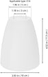 3pcs Desk Lamp Shade White Plastic Flat Head Lampshade Floor Dome Lamp Shade Bedroom Light Covers Decor Ceiling Fan