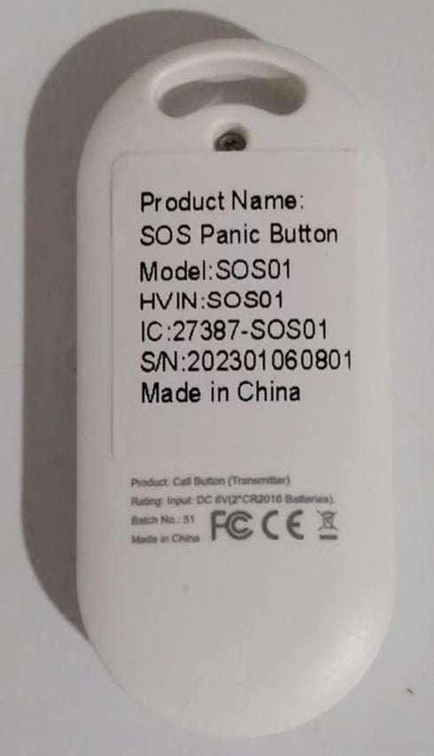 Caregiver Pager Wireless Call Button System, Personal Alert Panic Button for Home Elderly Nurses Calling System