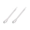 uxcell Micro Scoop 105mm Stainless Steel Reagent Sampling Lab Spoon Spatulas, 2Pcs for Laboratory