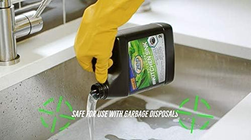 Zep Advanced Kitchen Drain Opener - 32 ounces, Formulated for Grease, Food, and Oil-Safe for Disposal