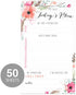 Boho Spirit Sticky Note Daily to-Do Planner / 50 Sticky Pages for Daily Tasks/Floral Note Scheduling / 6" x 10" Planner