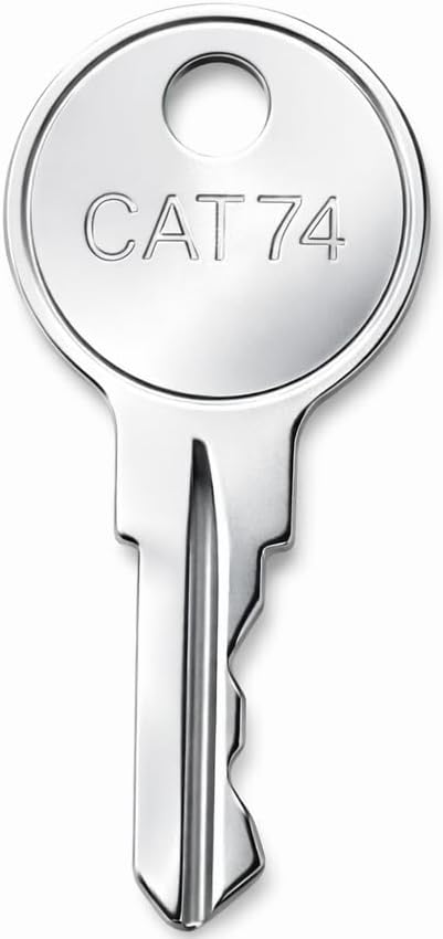 Rolvyns (10-Pack) CAT74 33043 Commercial 2 Dispenser Keys for Bobrick Toilet Paper & Towel Dispensers with Key Rings