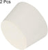 MECCANIXITY Rubber Tapered Plug, 45mm to 56mm Solid Test Tubes Bungs Stopper, White, 2 Pieces