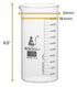 EISCO Beaker, 2000ml Tall Form with Spout, White, 100ml Graduations - Borosilicate 3.3 Glass