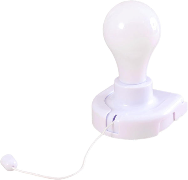 Generic Pull Cord Battery Light Mini Bulb Lamp, Portable Hanging Design, Simple Install