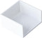 dohobby White Thickened Plastic Sticky Note Holder - Convenient Note Storage Box for Office and Home Desk Organizers