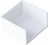 dohobby White Thickened Plastic Sticky Note Holder - Convenient Note Storage Box for Office and Home Desk Organizers