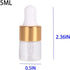 50 Clear Glass Dropper Bottles, 1/3/5ML Essential Oil Tincture Bottles with Measuring Pipette and Lid