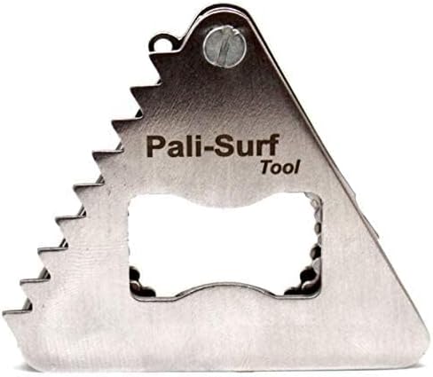 Ultimate SURF Gift Keychain, Multi Tool with Fin Key, Wax Comb, Scraper, Bottle Opener, Screwdrivers + 6 FCS GRUB Screws