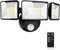 7500LM LED Security Light Motion Sensor Outdoor Lights, Adjustable 3 Head Hardwired