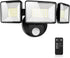 7500LM LED Security Light Motion Sensor Outdoor Lights, Adjustable 3 Head Hardwired