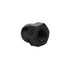 M8-1.25 Acorn Nuts, Nylon Hex Cap Nut Inner Threaded Protection Cover, Black, Quantity 25