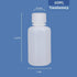 60ml/5 Pcs HDPE Narrow Mouth Round Container, Leak Proof Plastic Lab Chemical Reagent Bottles, Water Sample Bottles (Translucence, 2 oz) by ASEVAT