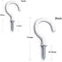 10Pcs White Screw-in Hanging Ceiling Hooks, Vinyl Coated Screw Hooks Screw-In Hooks for Hanging Plants Lights Mugs Heavy Duty Indoor Outdoor Use, Kitchen Hanger(1 inch) Tools and Home Improvement by BWESOO