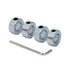 5/8" Bore Shaft Collar with Zinc Plated Solid Steel Style, Set Screw Shaft Collars for Industrial Use, 4pcs/Pack
