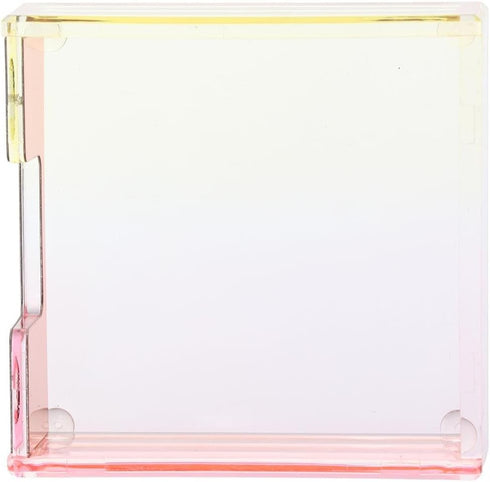 Pink Acrylic Sticky Note Holder, Memo Pad Case, Desk Stand Holders Gift, Business Supplies for Home and Office