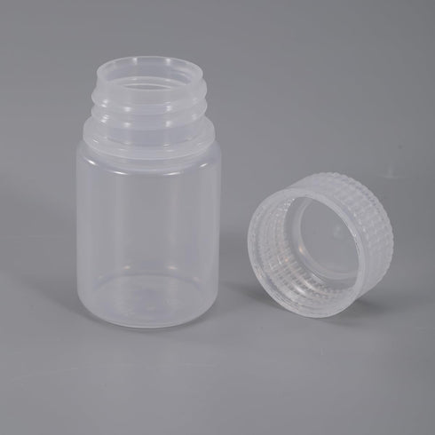 1 oz Wide Mouth Lab Reagent Bottle, Sealed Leak-proof Clear PP Chemical Container, Pill, Water Sample Bottle (5 Pcs)