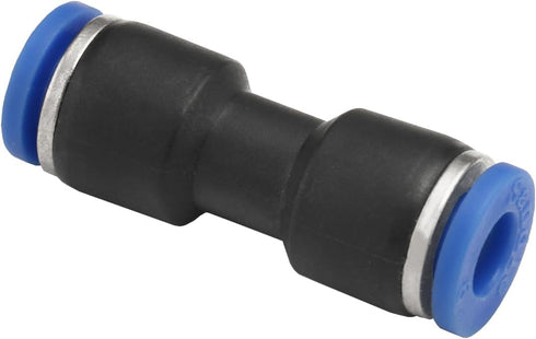 Baomain 10pcs Pneumatic Union Fittings PU-6 6mm Push In Quick Touch to Connect Tube