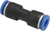 Baomain 10pcs Pneumatic Union Fittings PU-6 6mm Push In Quick Touch to Connect Tube