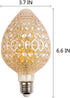 VicFlora Bulbs, Bulbs 4W G30 E26 2200K Bulbs Dimmable Pack 2 Vintage Edison LED Strawberry Shaped Light Base Warm White