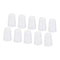 YOKIVE 10Pcs Silicone Rubber Stoppers, Tapered Plugs with High-Temperature Resistance for Lab Industry (White,