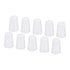 YOKIVE 10Pcs Silicone Rubber Stoppers, Tapered Plugs with High-Temperature Resistance for Lab Industry (White,