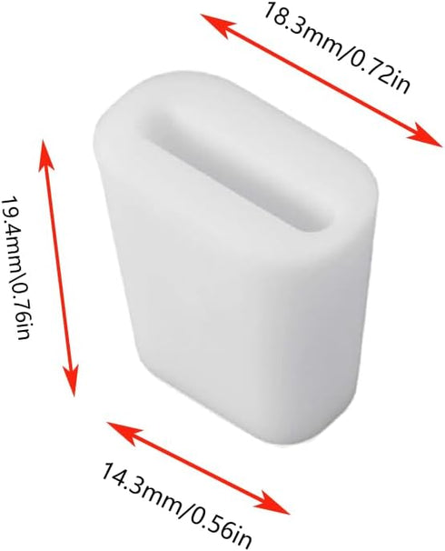 Tufeifrank 25pcs Hard Rubber Feet for Sink Grid Sink Protecter White Rubber Wire Bumpers Basin Protectors for Home