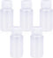 2 oz Wide Mouth Lab Reagent Bottle, Clear PP Leak-Proof Chemical Container, 5 Pcs
