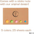 PASTA Drawing + Graphic Marker (10) with Sticky Notes, Assorted, KE-SP15-10